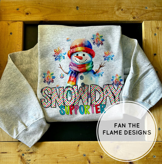 Colorful Snow Day Supporter Short/Long/Sweatshirt