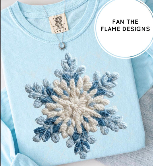 Crochet Snowflake Short/Long/Sweatshirt