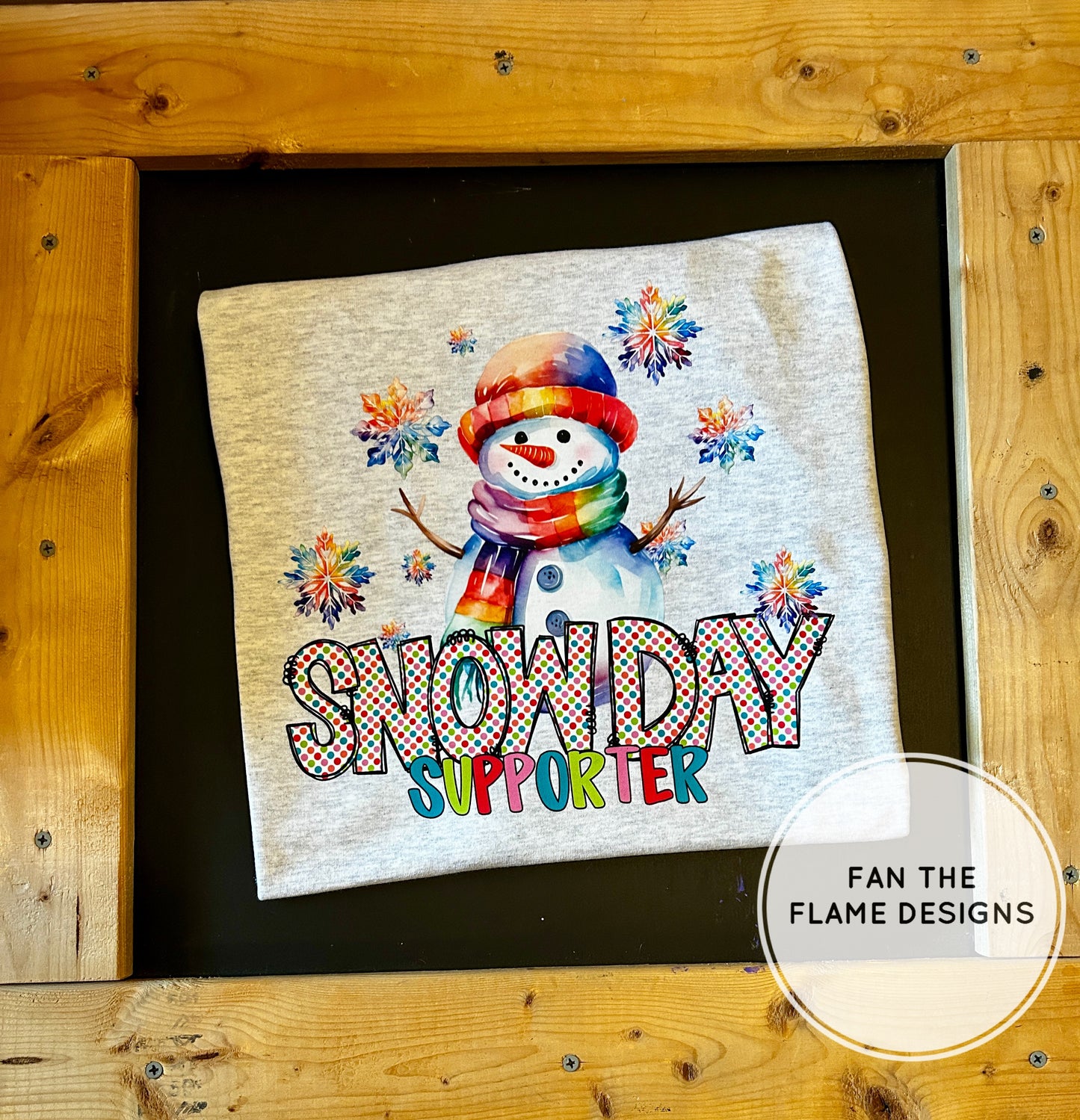 Colorful Snow Day Supporter Short/Long/Sweatshirt