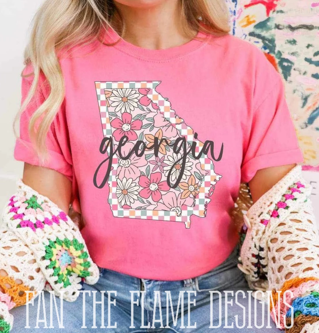 Georgia floral print tee/sweatshirt