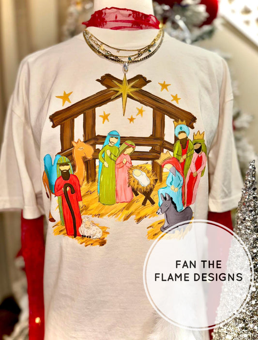 Watercolor Nativity Short/Long/Sweatshirt