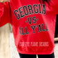 GA VS YALL tee/sweatshirt