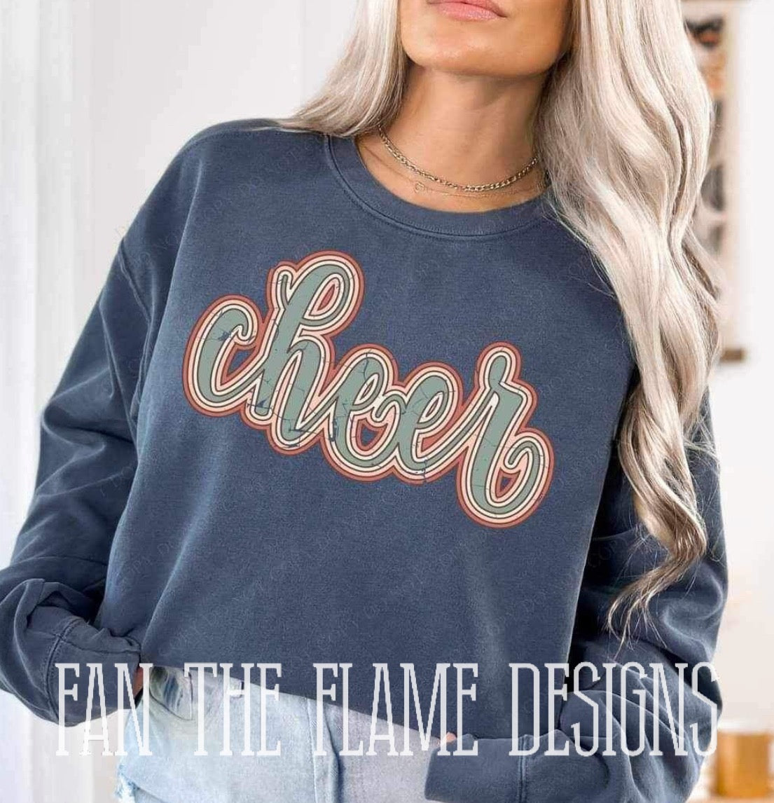 Cheer retro tee/sweatshirt