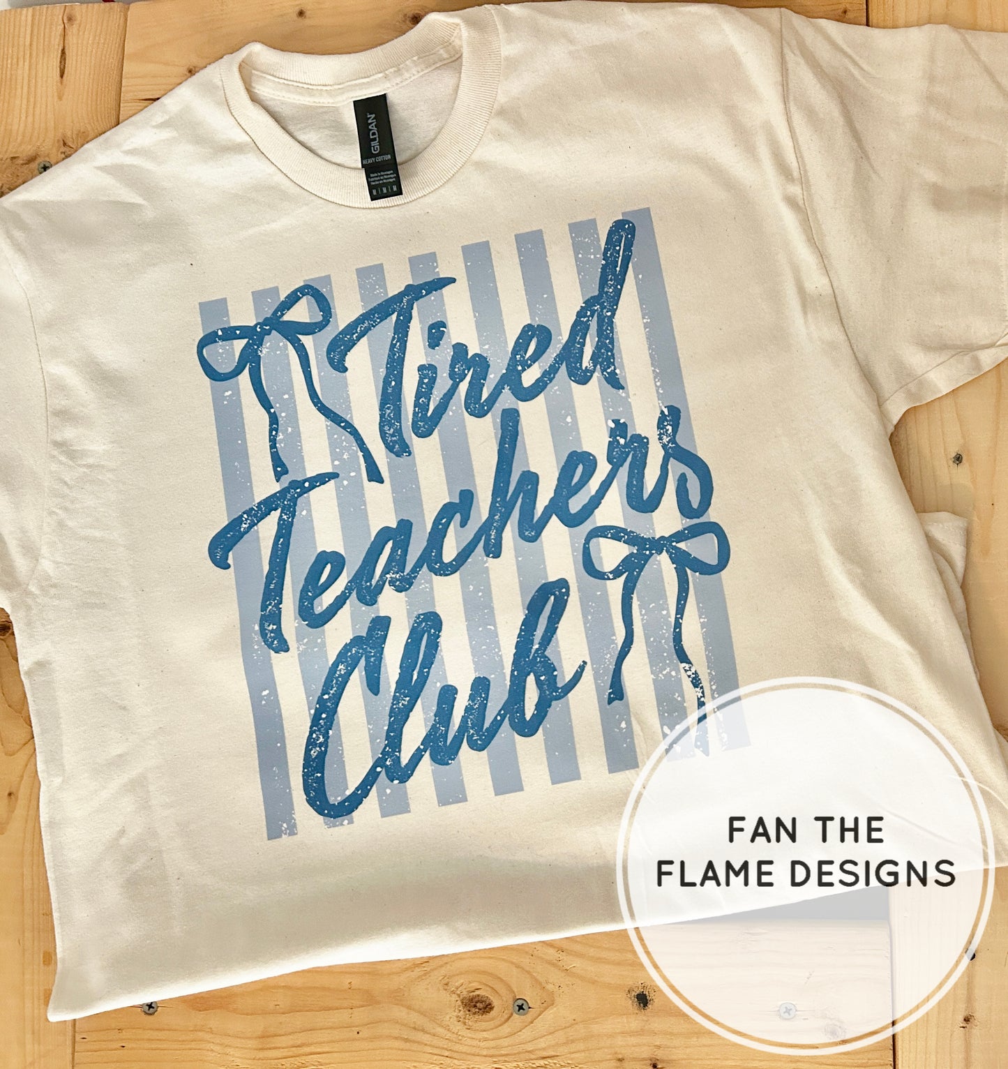 Tired Teacher Club with Bows