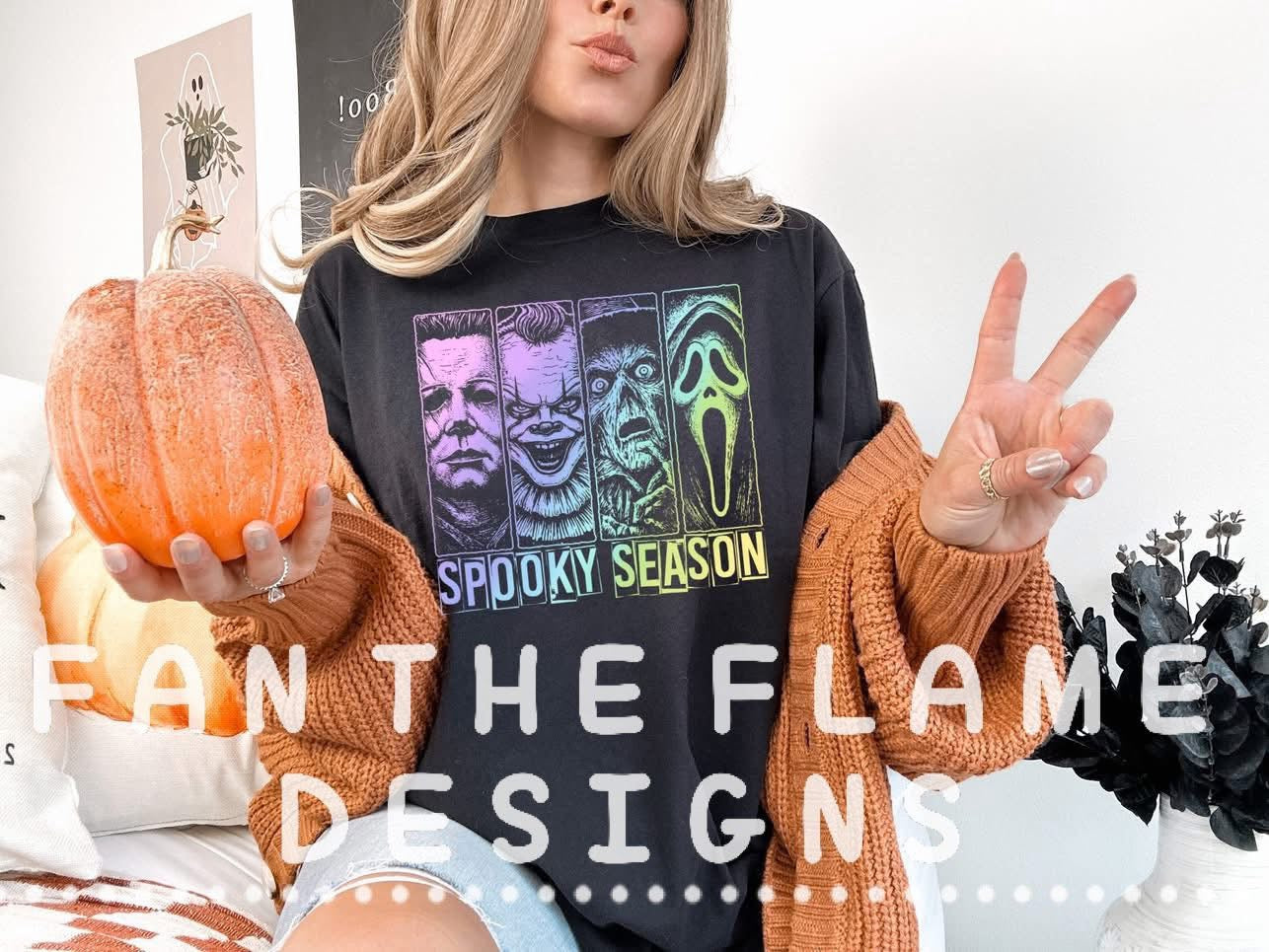 Spooky season horrors neons Tee/Sweatshirt