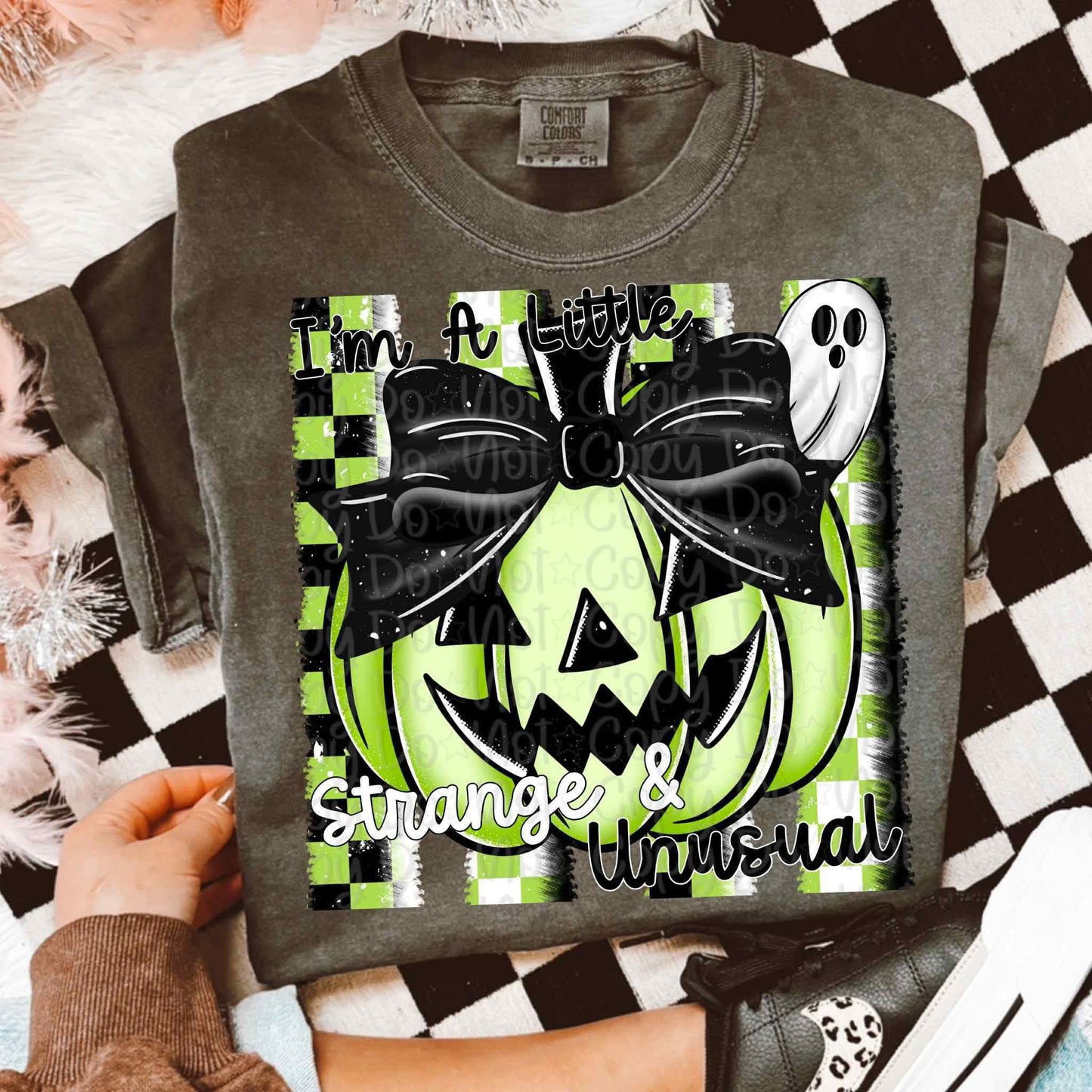 I'm a little strange and unusual green pumpkin Tee/Sweatshirt