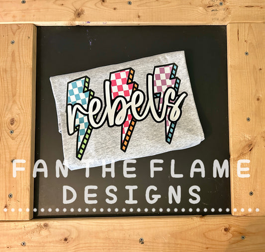 Colorful Bolt Mascot Tee/Sweatshirt