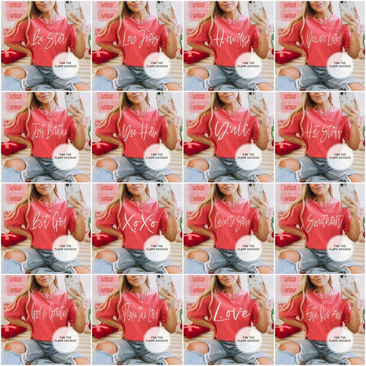 Sketched Script Heart Short/Long/Sweatshirt