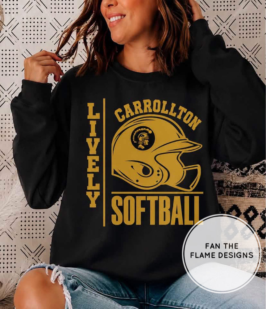 Custom Carrollton Trojans Softball