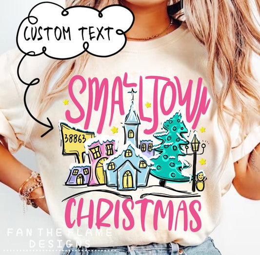 Custom Small Town Christmas Tee/Sweatshirt