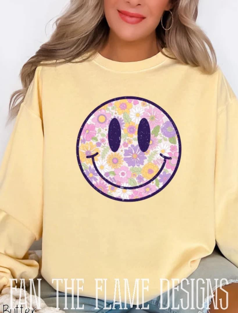 Smile Spring Flowers tee/sweatshirt