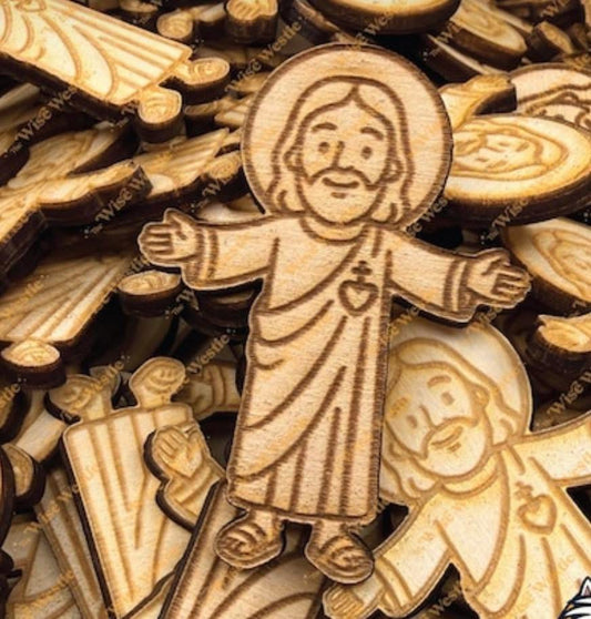 Wooden Pocket Jesus