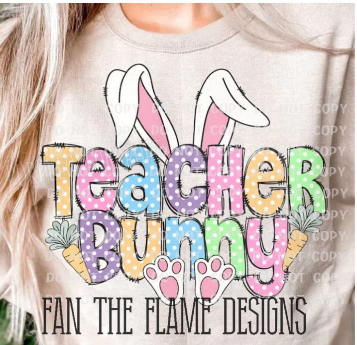 Teacher Bunny tee