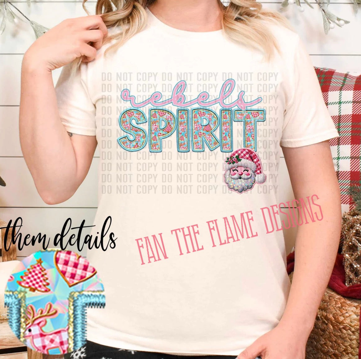 Rebels spirit Christmas tee/sweatshirt