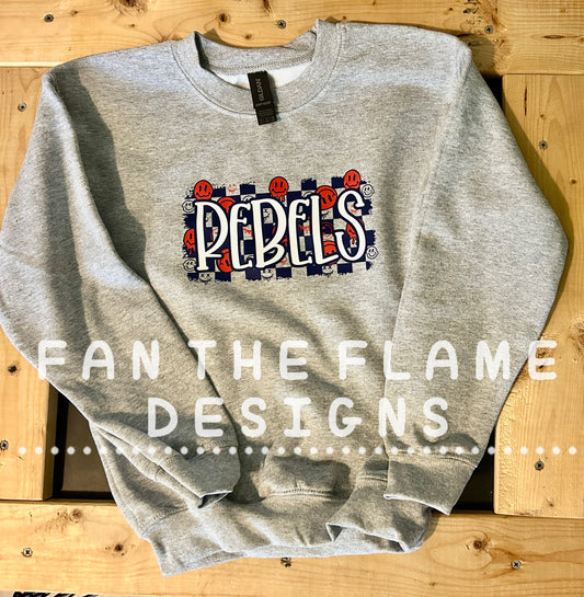 Full of Smiley Rebel Mascot Tee/Sweatshirt