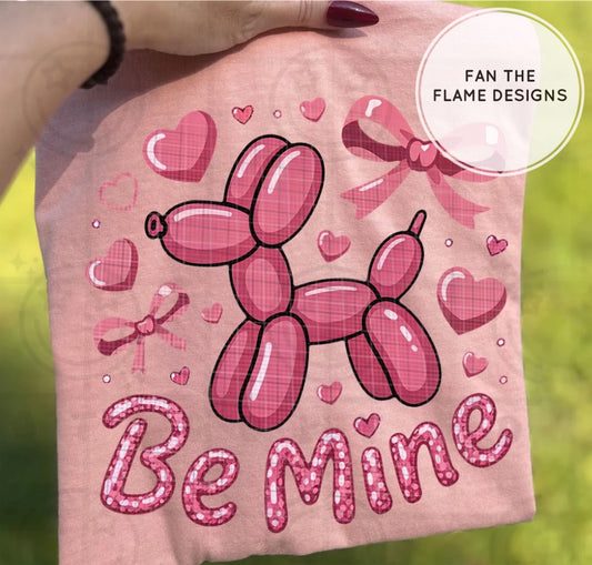 Valentines Day Balloon Dog Bow Hearts Short/Long/Sweatshirt