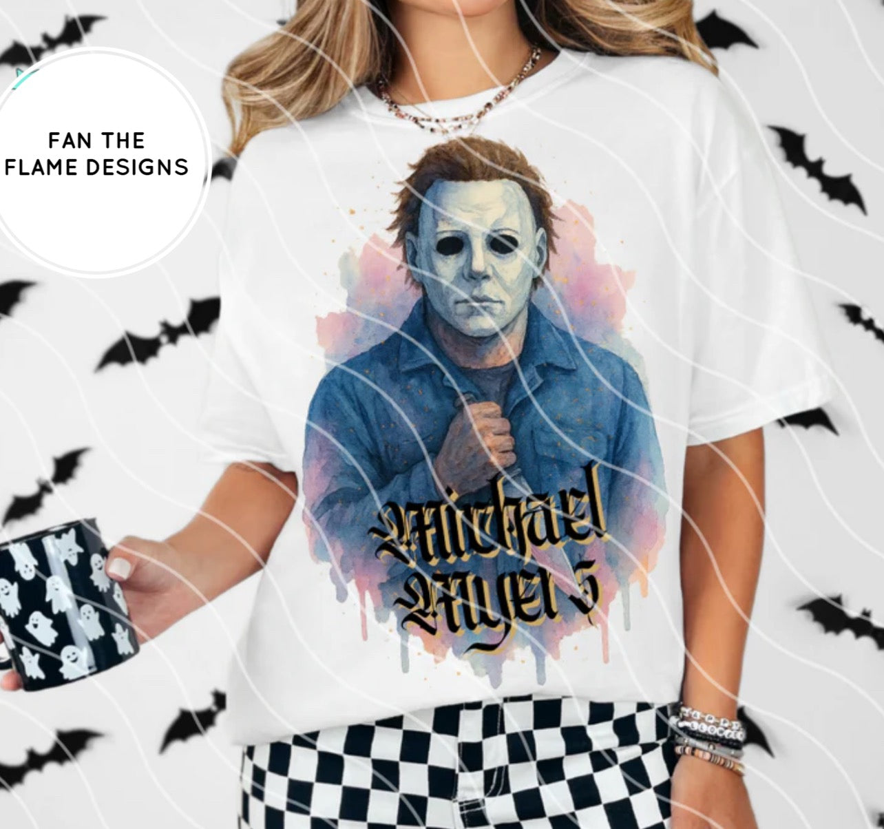 Myers Horror Watercolor Tee/Sweatshirt