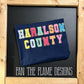 Faux Chenille Haralson County tee/sweatshirt