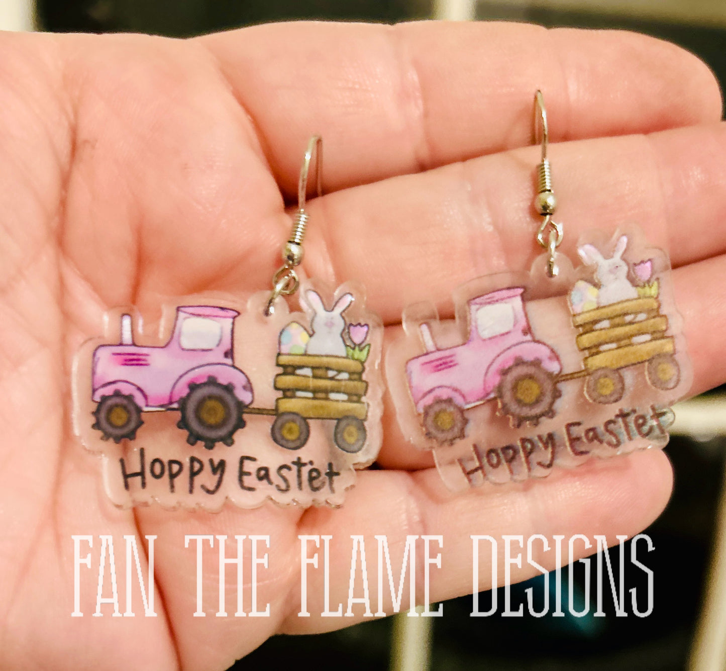 Easter Acrylic Dangle Earrings