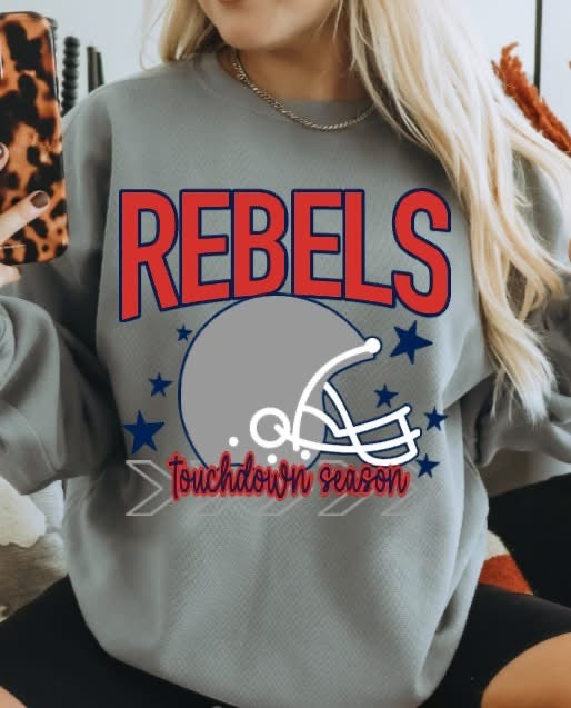 Rebels Touchdown Season Tee/Sweatshirt