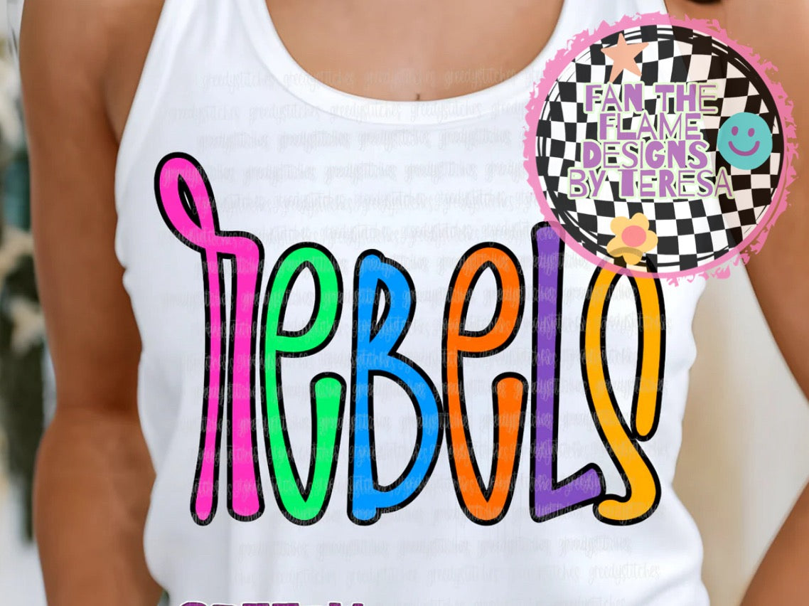 Neon Rebels Tee/Sweatshirt