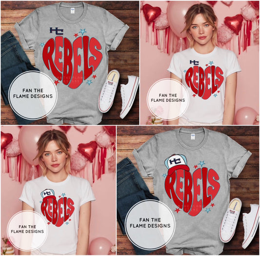 Exclusive HC Rebels Valentine Heart Short/Long/Sweatshirt