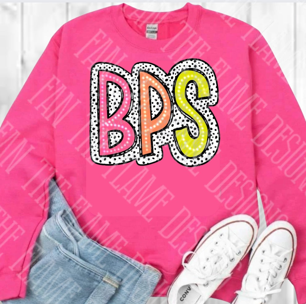 BPS Colorful Dots tee/sweatshirt