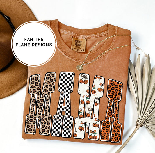 Leopard Pumpkin Mama Tee/Sweatshirt