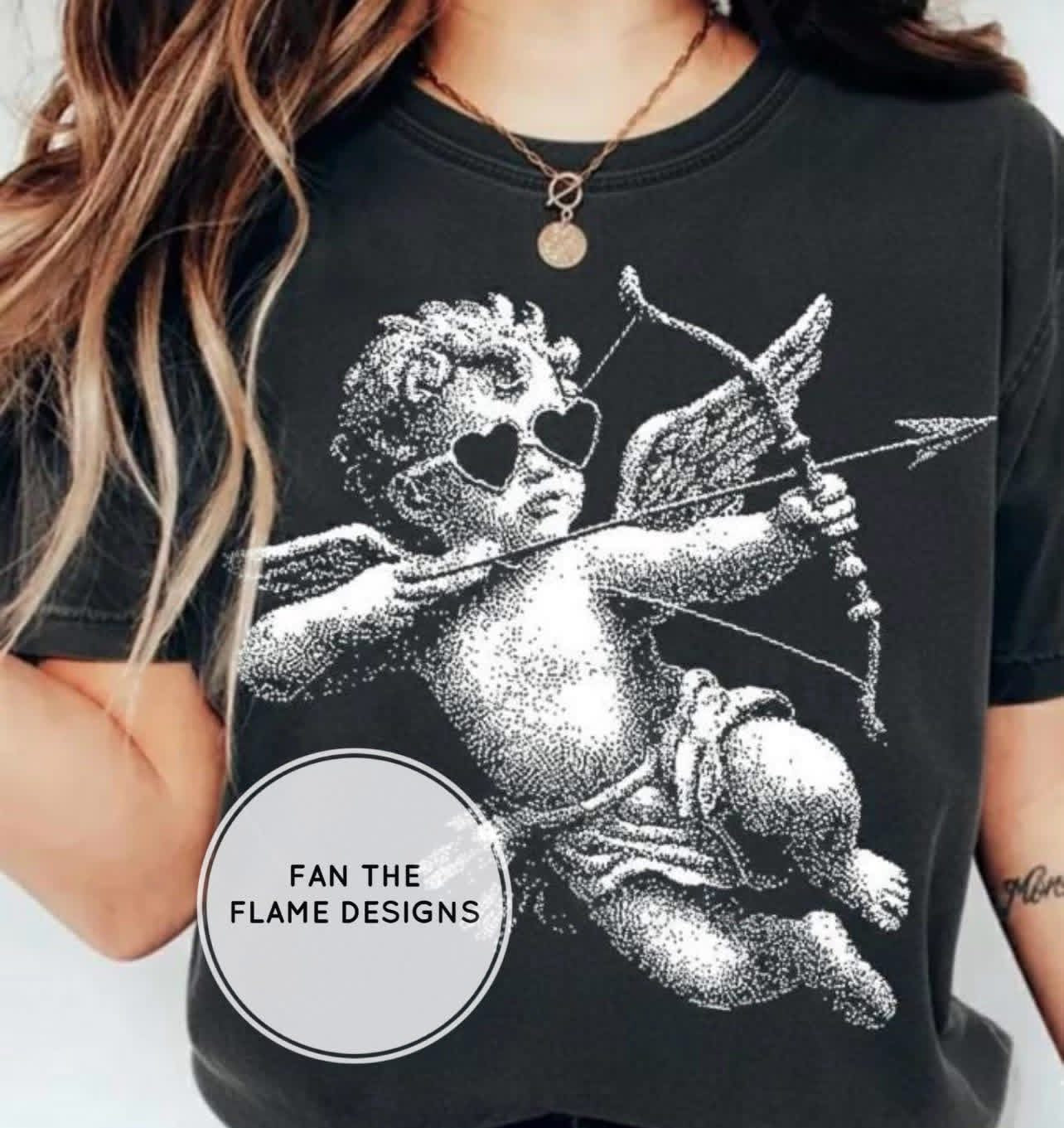 Halftone white Cupid Short/Long/Sweatshirt