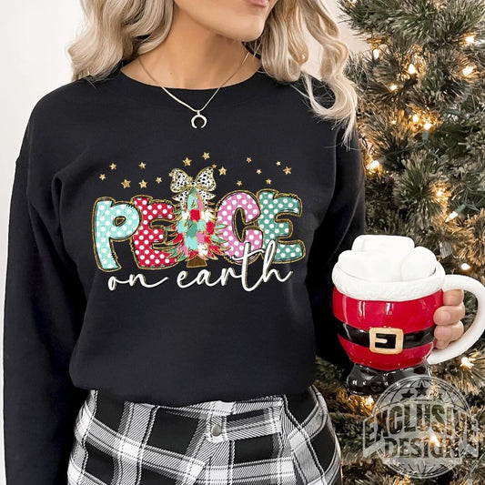 Peace on Earth Brushstrokes tee/sweatshirt