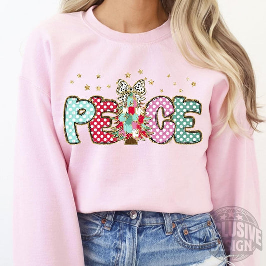 Peace on Earth Brushstrokes tee/sweatshirt