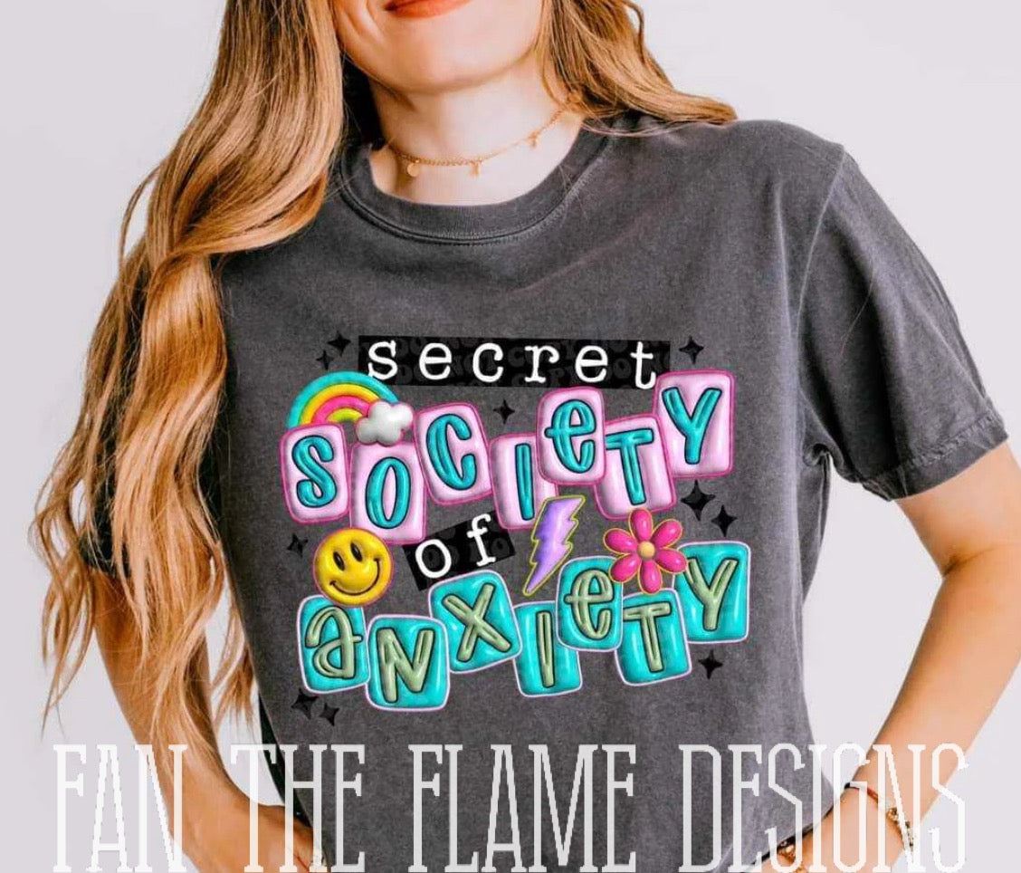 Secret society of anxiety tee/sweatshirt