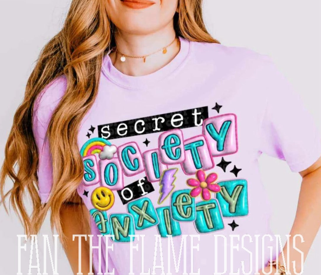 Secret society of anxiety tee/sweatshirt