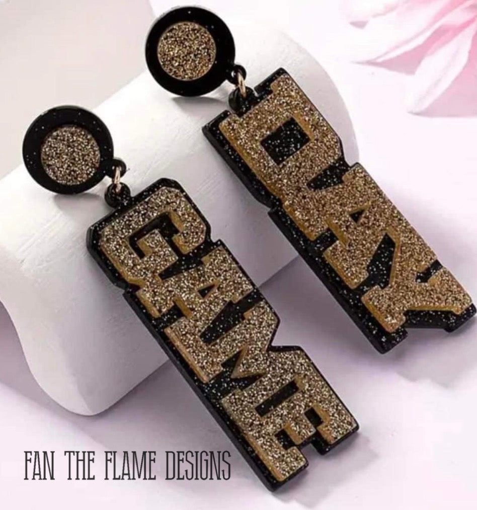 Layered Game Day Dangle Earrings