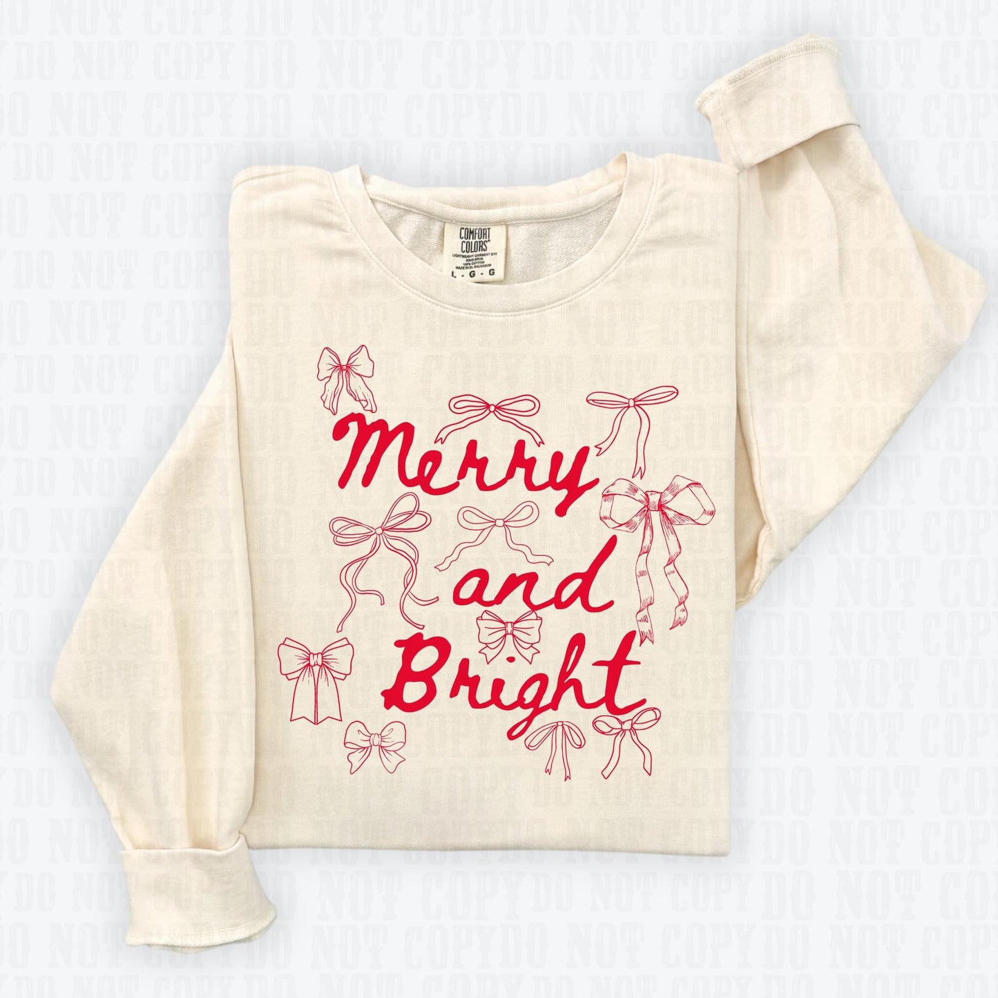 Merry & Bright Bows tee/sweatshirt