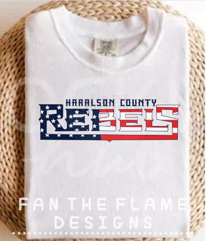 HC Rebels Americana Logo Tee/Sweatshirt