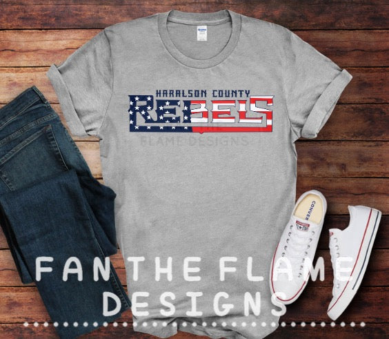 HC Rebels Americana Logo Tee/Sweatshirt
