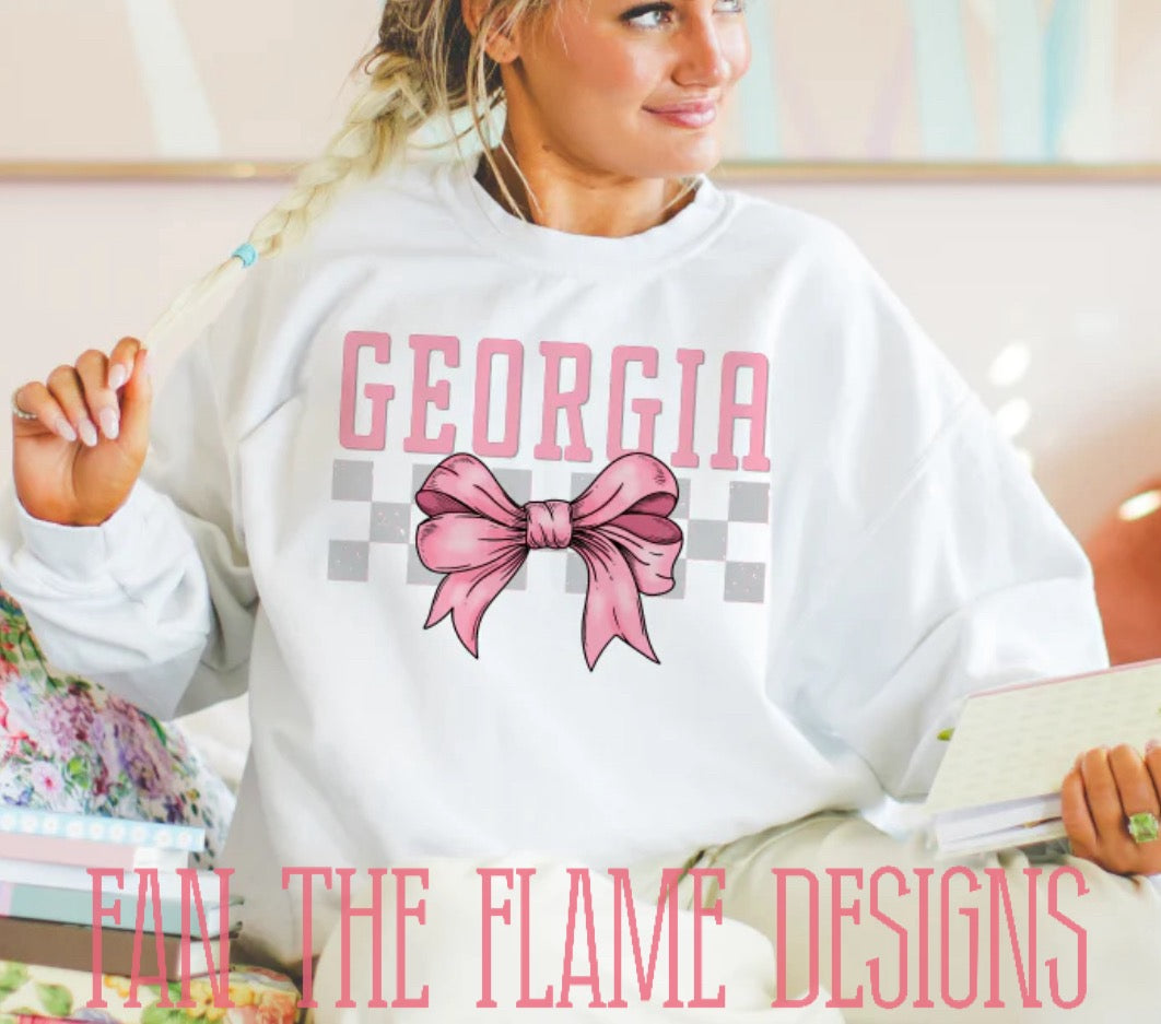 Georgia Coquette Bow tee/sweatshirt