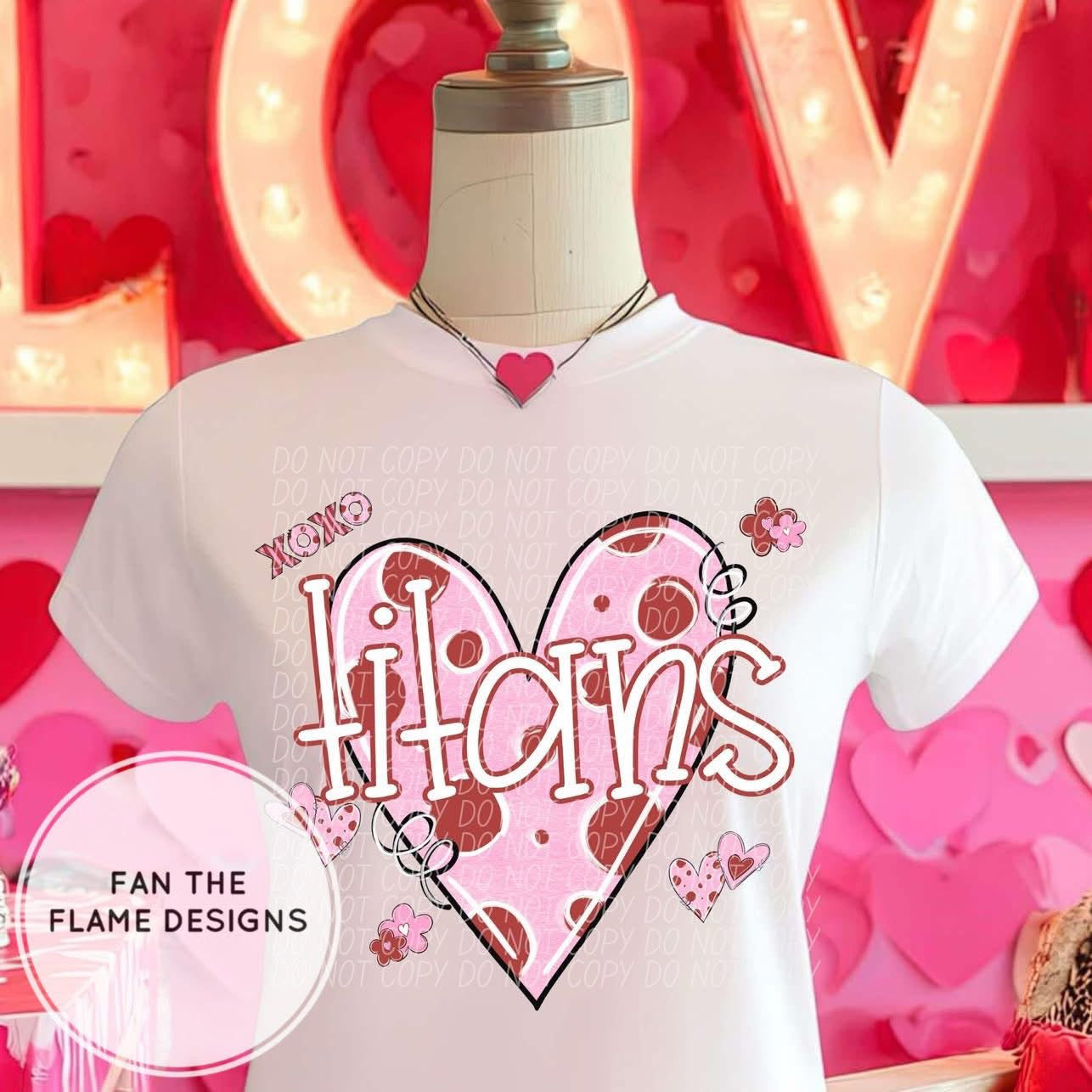 Titans Valentine Heart Short/Long/Sweatshirt