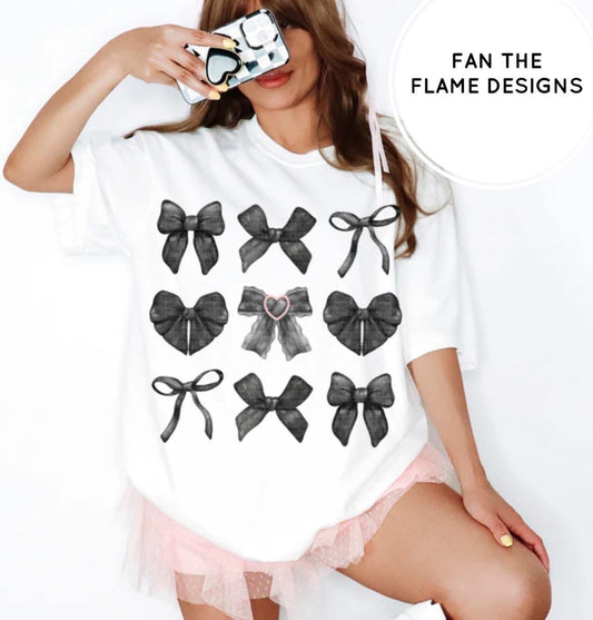 Charcoal Bow Collage Short/Long/Sweatshirt