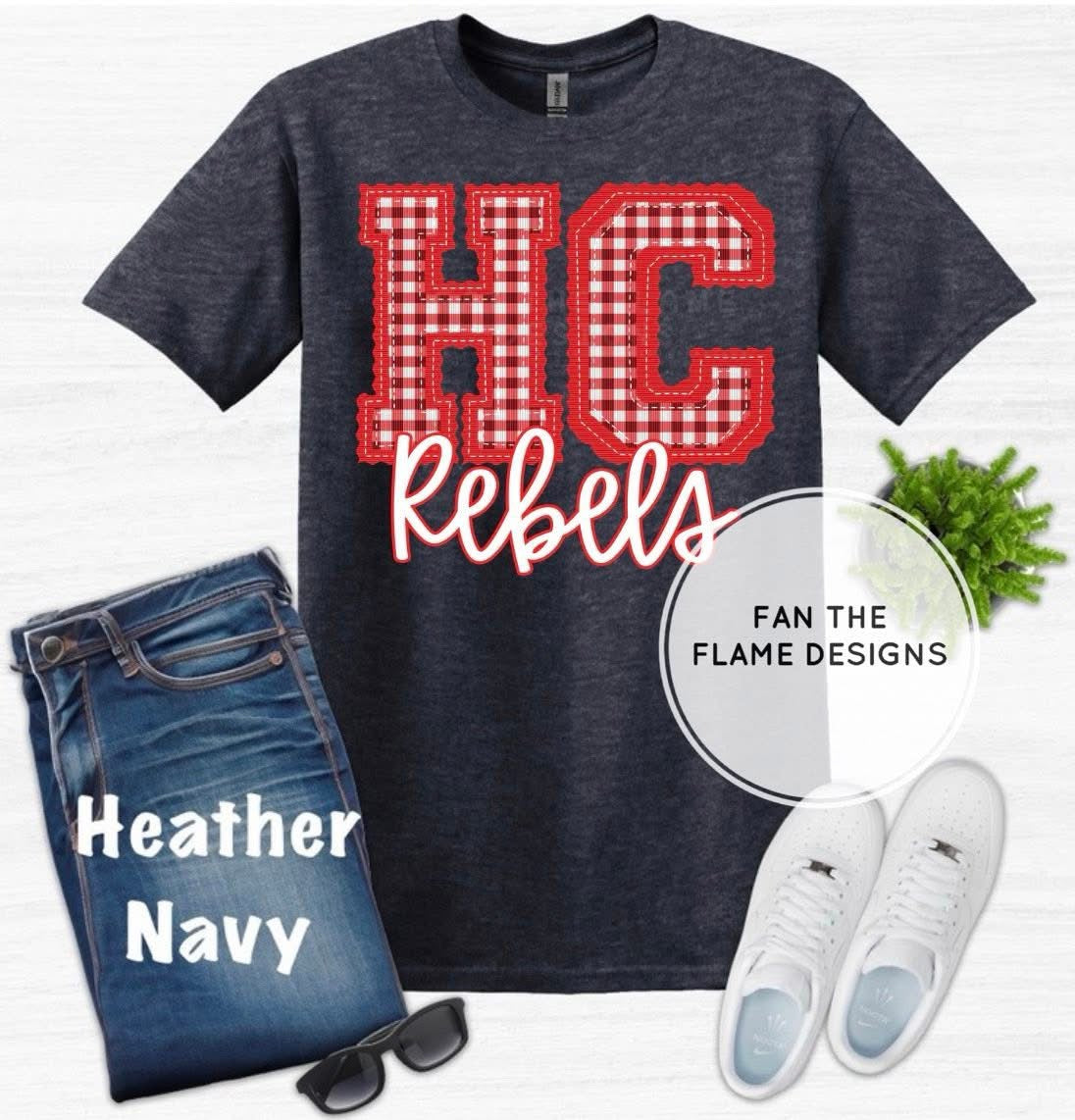 HC Rebels Red Gingham