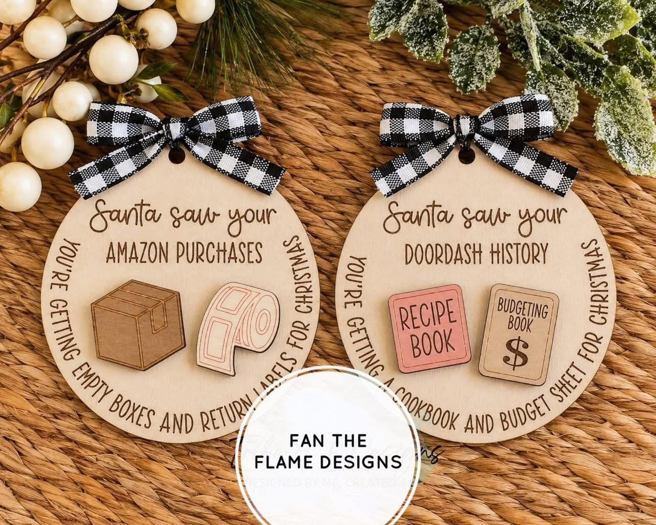 Santa saw your… ornament