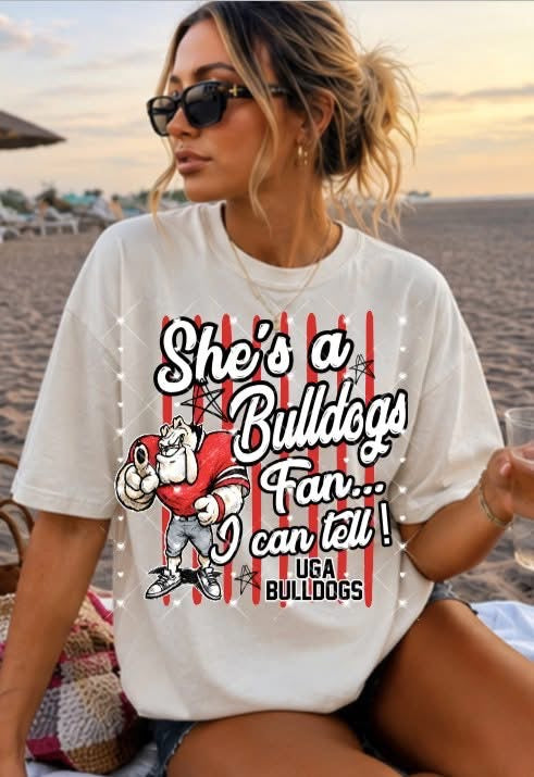 She’s a bulldogs fan…I can tell