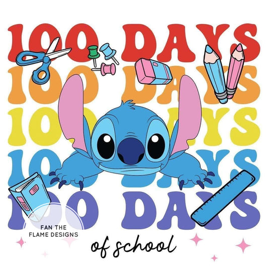 Stitch 100 days of school Short/Long/Sweatshirt