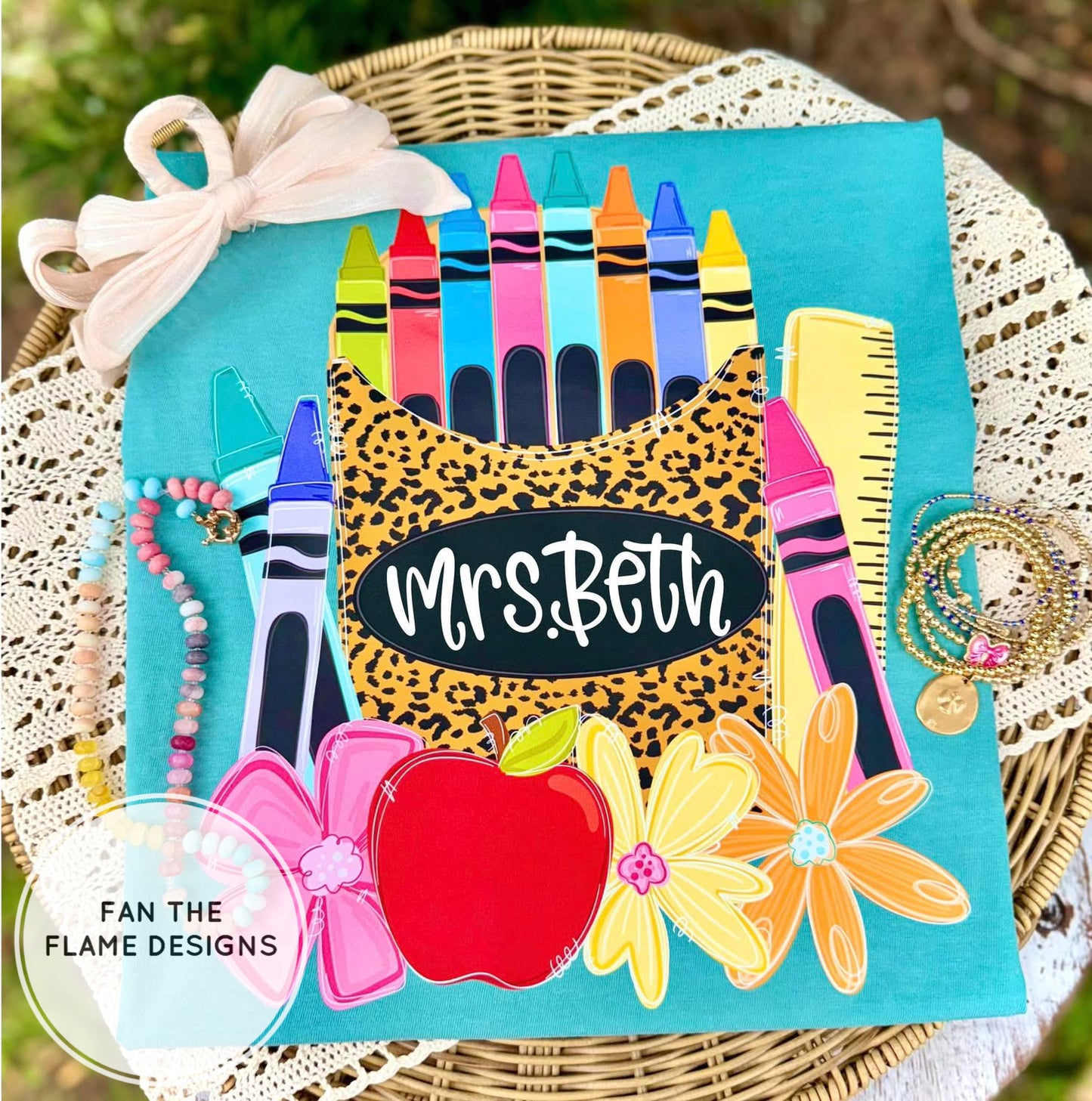 Leopard Crayon Pack Nameplate