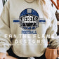 Football Helmet Mascot Grunge Tee/Sweatshirt