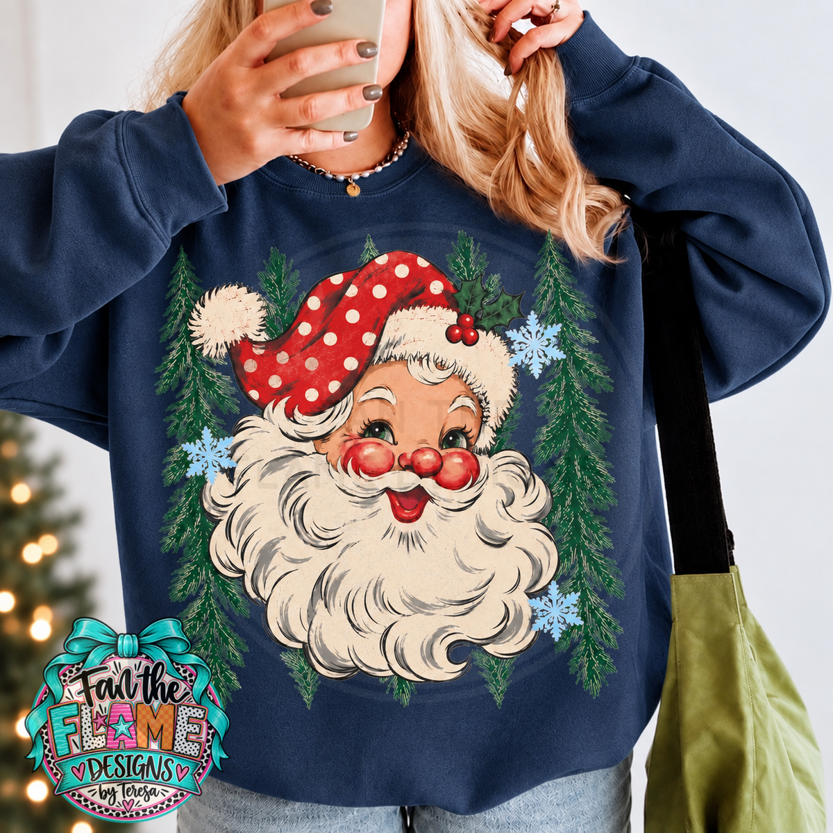 Polka Dot Santa