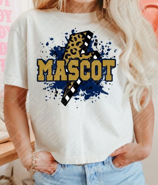 Leopard Lightning Bolt Mascot tee/sweatshirt