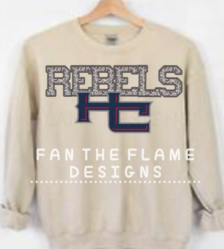 Camo HC Rebels Tee/Sweatshirt