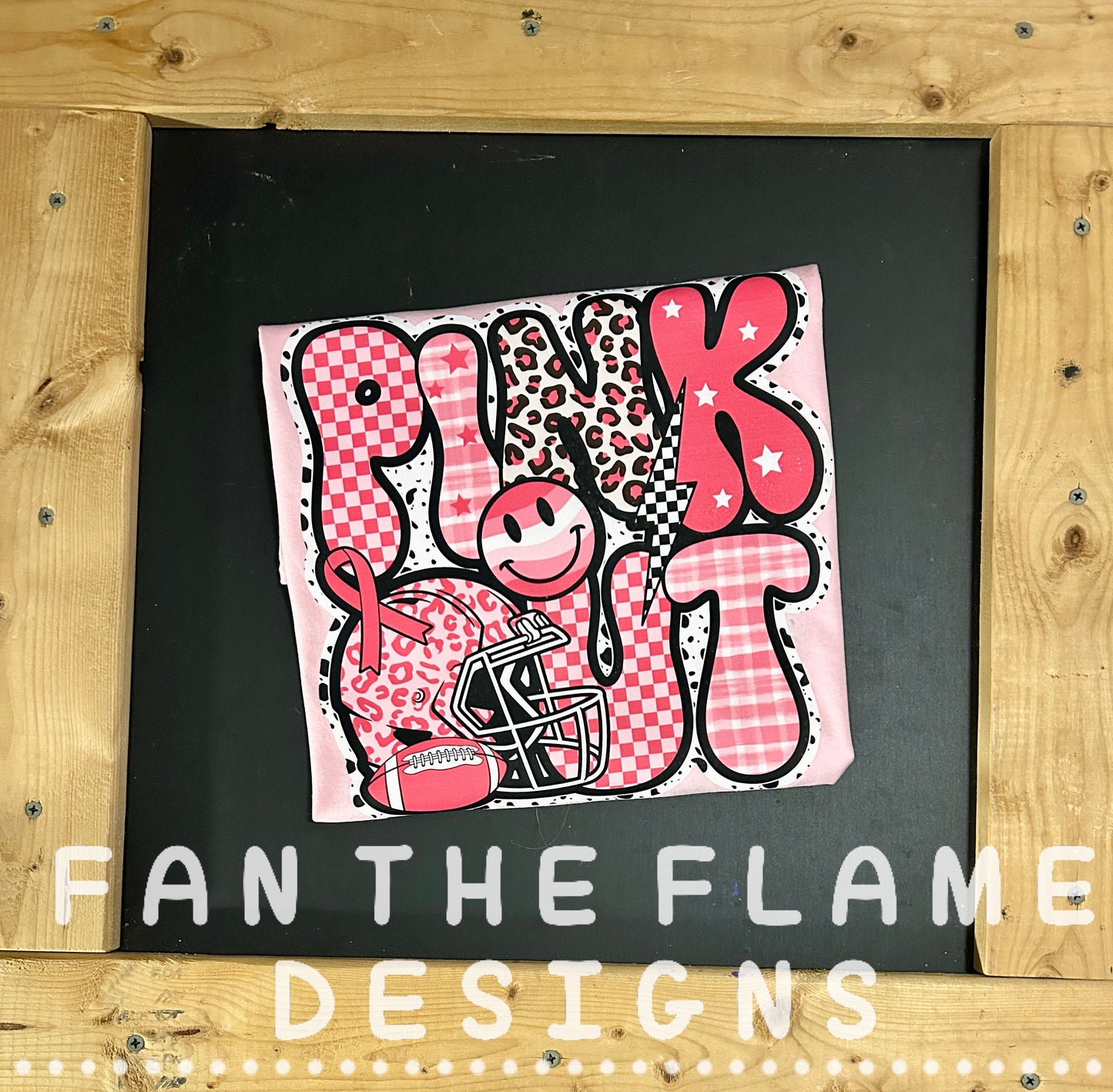 Pink out leopard smiley helmet Tee/Sweatshirt